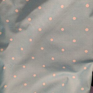 Aqua Blue Polka Dot Blackout Curtains